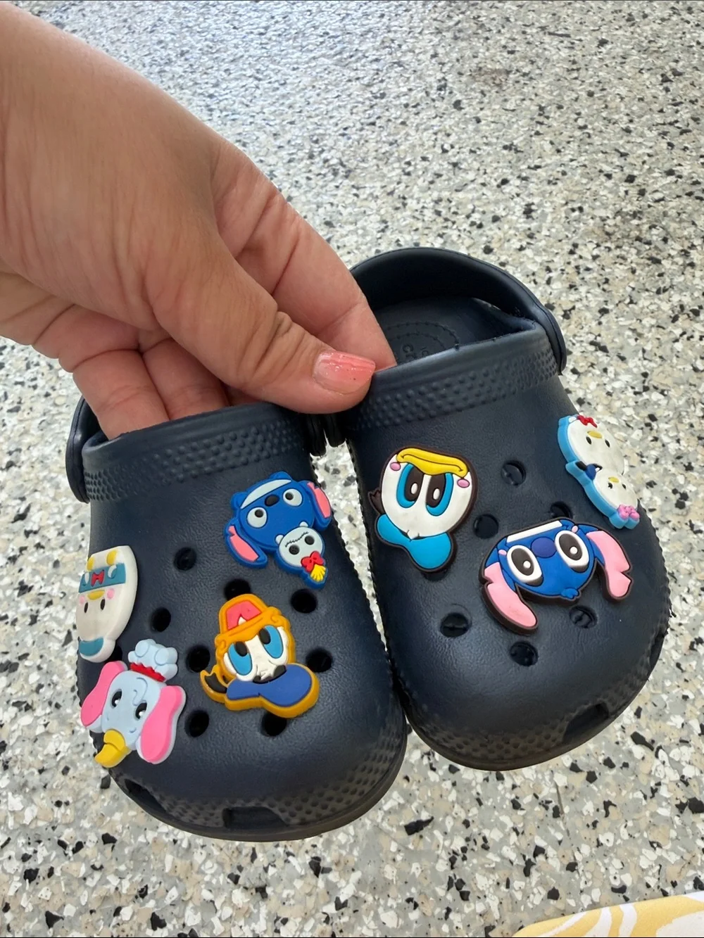 Toddler Crocs with Disney Charms SIZE 8